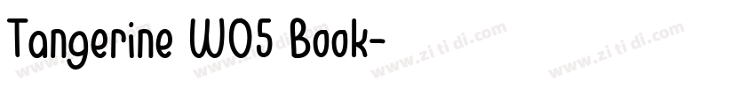 Tangerine W05 Book字体转换